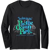 Pacific Ocean Los Angeles Park Retro Vintage Long Sleeve T-Shirt