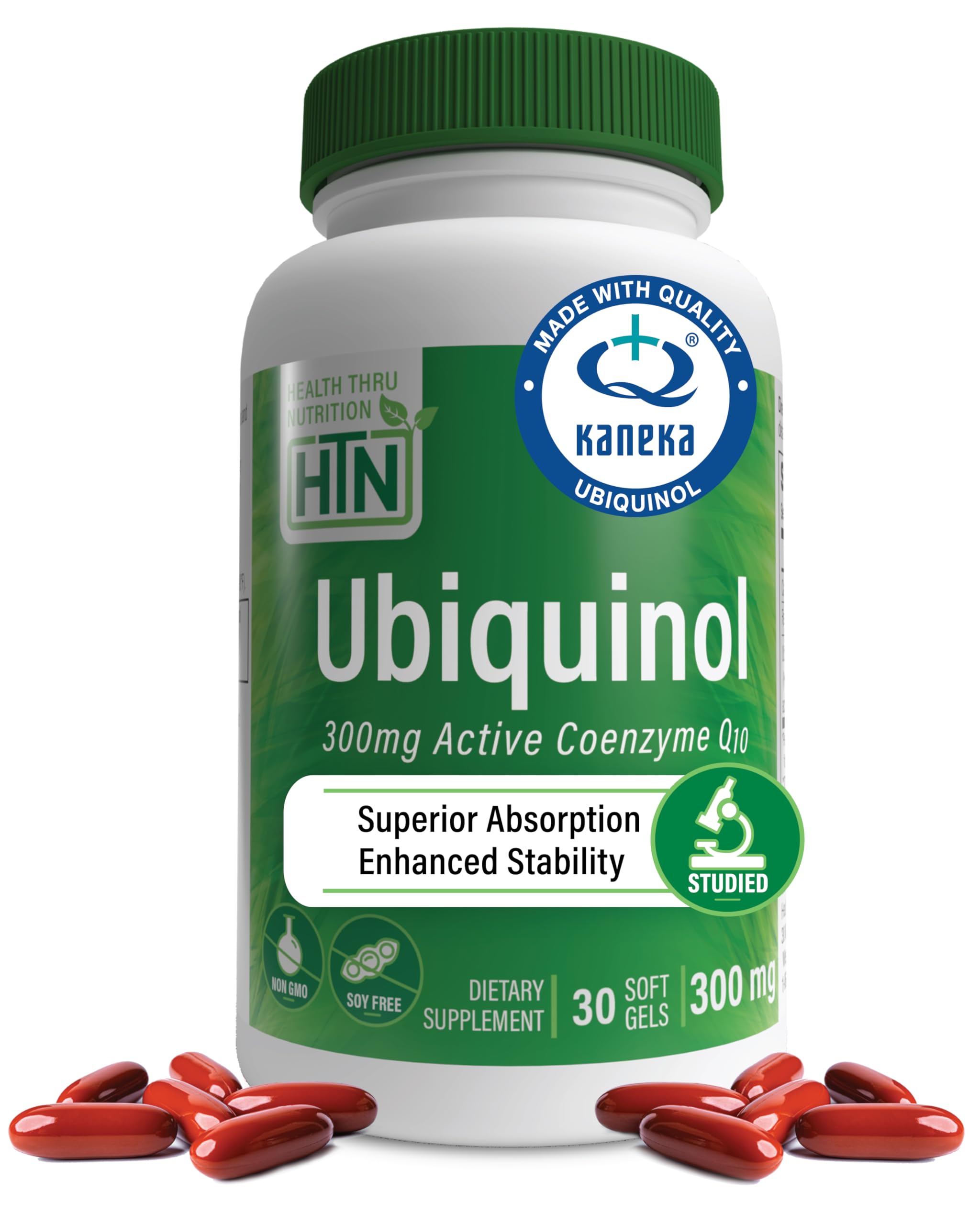 Ubiquinol 300mg 30 Softgels EAF CoQ10 (Enhanced Absorption Formula Coenzyme Q10 as Kaneka Ubiquinol)
