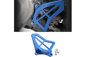 Canitu Front Sprocket Guard Cover,CNC Billet Aluminum Engine Sprocket Cover Engine Case Saver Guard Protector Crankcase Protection for Yamaha YZ125 1993-2004 (Blue)