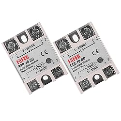 Alinan 2pcs SSR-10DD Solid State Relay DC to DC