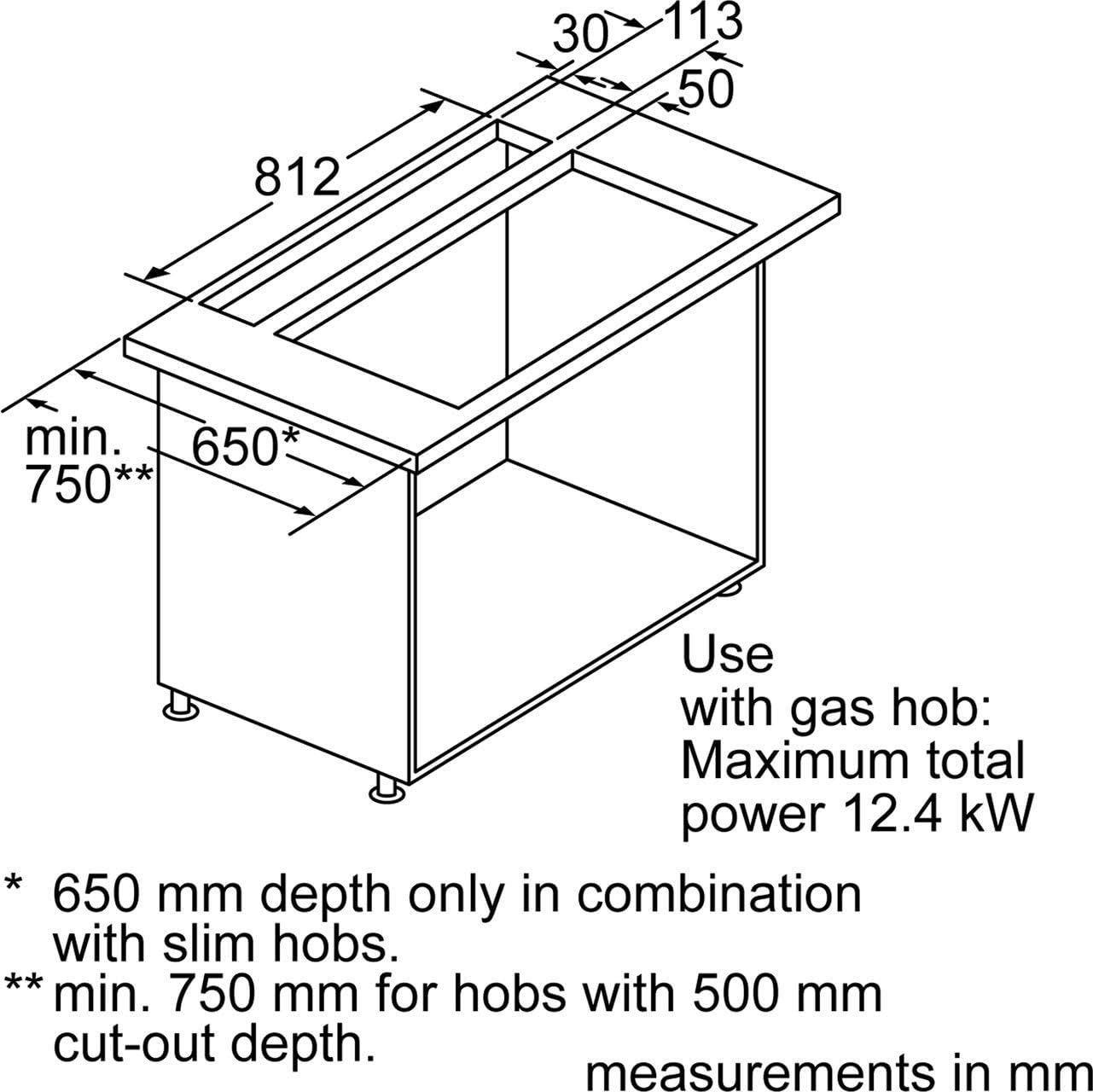 Neff I99L59N0GB Touch Control 90cm Wide Downdraft Extractor Stainless Steel Amazon.co.uk