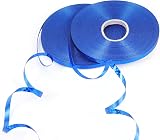 HONGCI 2 Rolls 50 m each Shiny Blue Ribbon Curling Ribbon 5mm Balloons Gift