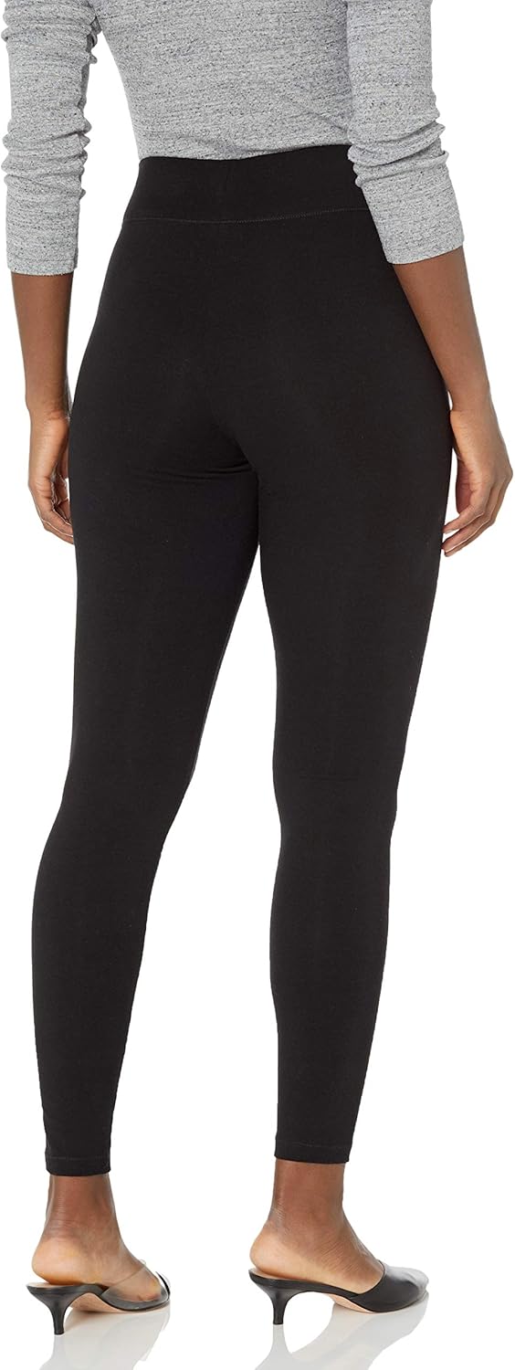 HUE Women's Cotton Ultra Legging with Wide Waistband, Assorted at  Women’s Clothing store