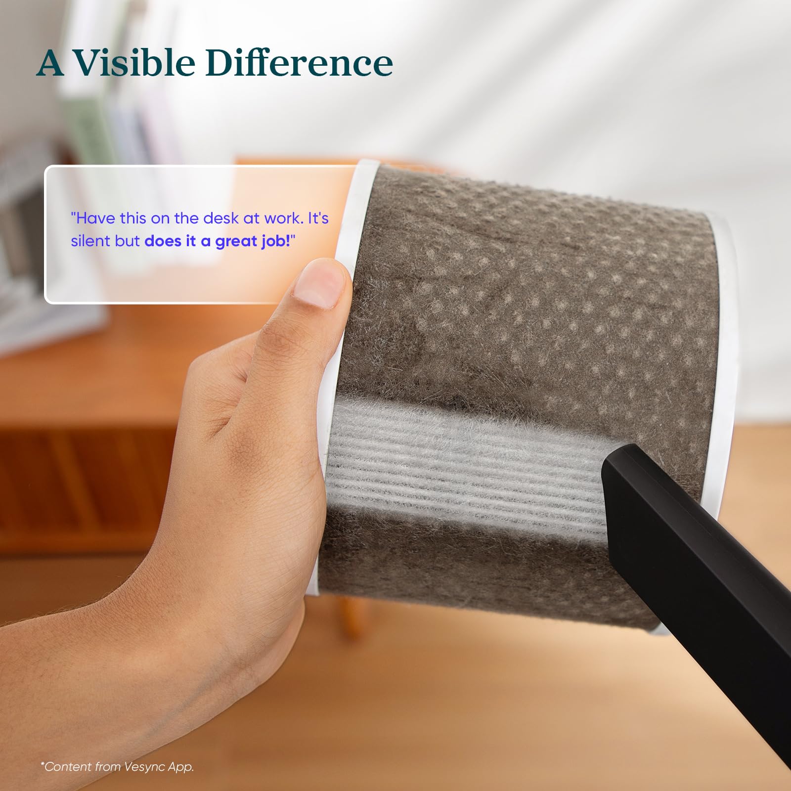 LEVOIT Air Purifiers for Bedroom Home Dorm, 3-in-1 Filter Cleaner with Fragrance Sponge for Better Sleep, Filters Smoke, Allergies, Pet Dander, Odor, Dust, Office, Desktop, Core Mini-P, White