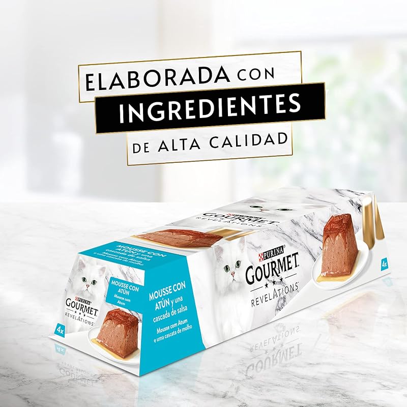 Mousse Revelations com molho de atum ração húmida para gatos 24x57 g