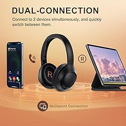 QCY H3 ANC Bluetooth Headphones Over Ear, Active