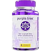 purple tree Post-Celebration Wellness Supplement for Liver Support & Hydration | Liposomal Dihydromyricetin (DHM), L-Glutathione, Milk Thistle, B Vitamins, Minerals, Willow Bark | 30 Pills