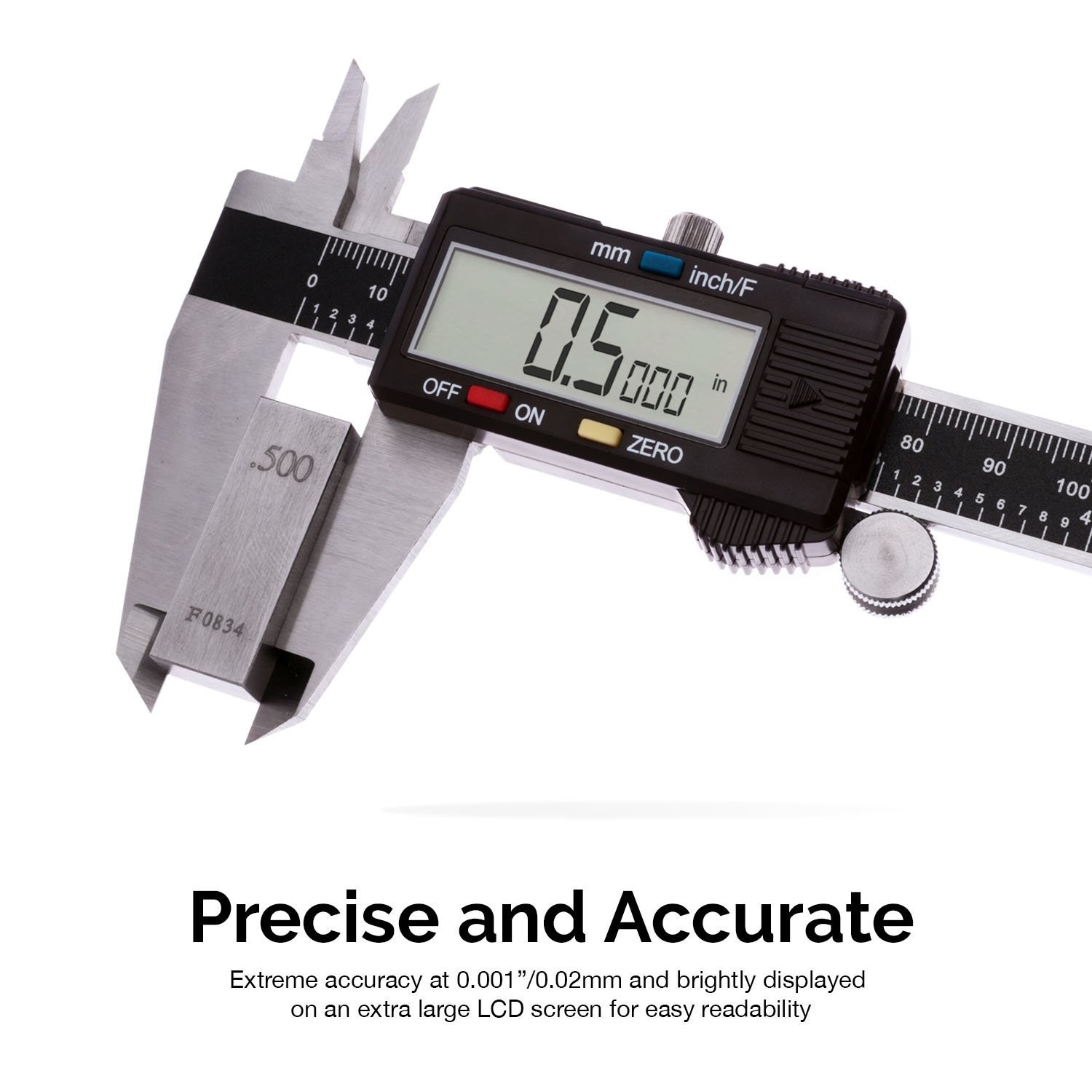 Neiko 01407A Stainless Steel Electronic Digital Caliper with Extra