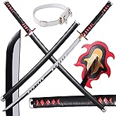 Wuton Demon Slayer Sword Sharp Real Metal Handmade Katana,41 inches 1060 high Carbon Steel,Battle Ready Samurai Swords Full Tang