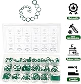 KALIONE 270 Pcs Green Rubber AC O Ring Kit Seal Gasket Assortment for Air view 3