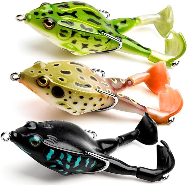Topwater Frog Lure Bass Trout Fishing Lures Kit ... - Amazon.com