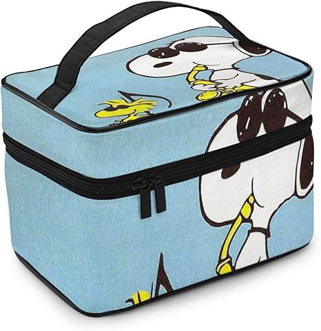 Amazon Cx商業 スヌーピー 化粧ポーチ 化粧バッグ コスメポーチ カメラケース メイクボックス 収納ポーチ 化粧ブラシ収納袋 メイクポーチ メッシュポーチ メイクブラシバッグ ポーチ タリーバッグ トラベルポーチ バスルームポーチ バッグインバッグ 出張 海外 旅行