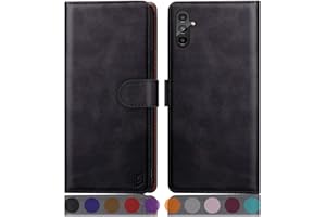 SUANPOT for Samsung Galaxy A14 5G Wallet case with RFID Blocking Credit Card Holder,Flip Book PU Leather Protective Cover Women Men for Samsung A14 Phone case (Black)