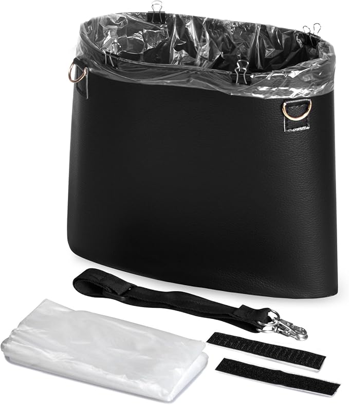 Amazon Co Jp Timorn車ゴミ箱puレザー車garbage Can自動trash Bin Garbage Bags旅行 アウトドア ホーム 車の使用 240 210mm ブラック T0 ホーム キッチン