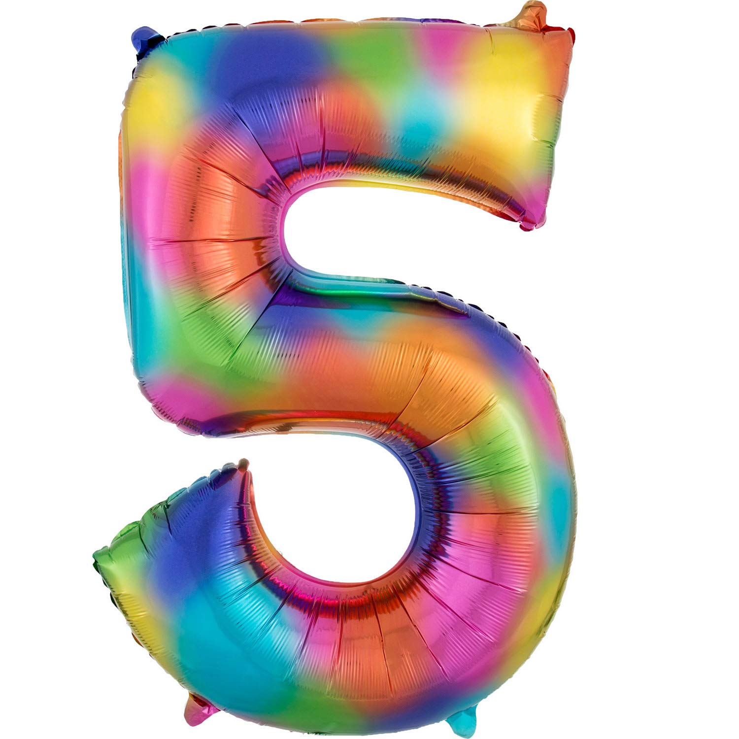 Amscan 3853501 S/Shape: 5 Rainbow Splash