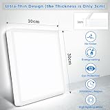 Defurhome 24W LED Ceiling Light 5000K IP54 Flush Mount 30cm White view 3