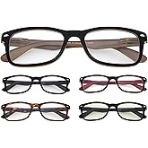 Eyekepper 5-Pack Classic Reading Glasses Include Computer Reader Eyeglasses for Women Men Reading with Spring-Hinges +1.00