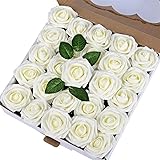 Breeze Talk Artificial Flowers Ivory Roses 50pcs