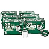 Cafe La Llave 72 Count Dark Roast Coffee Pods, Espresso Style, Compatible with Keurig Brewers, Single Serve Rich Bold Flavor