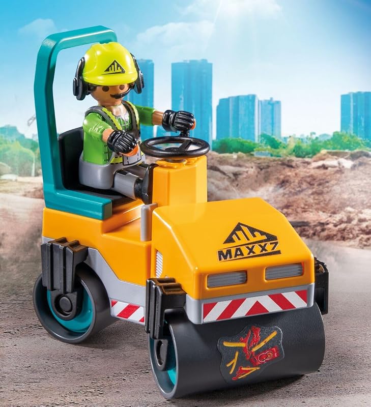 | Action Heroes | Chantier Routier | Jouet pour Enfants | Set de Construction | Jouet pour Enfants à partir de 4 Ans | 71751