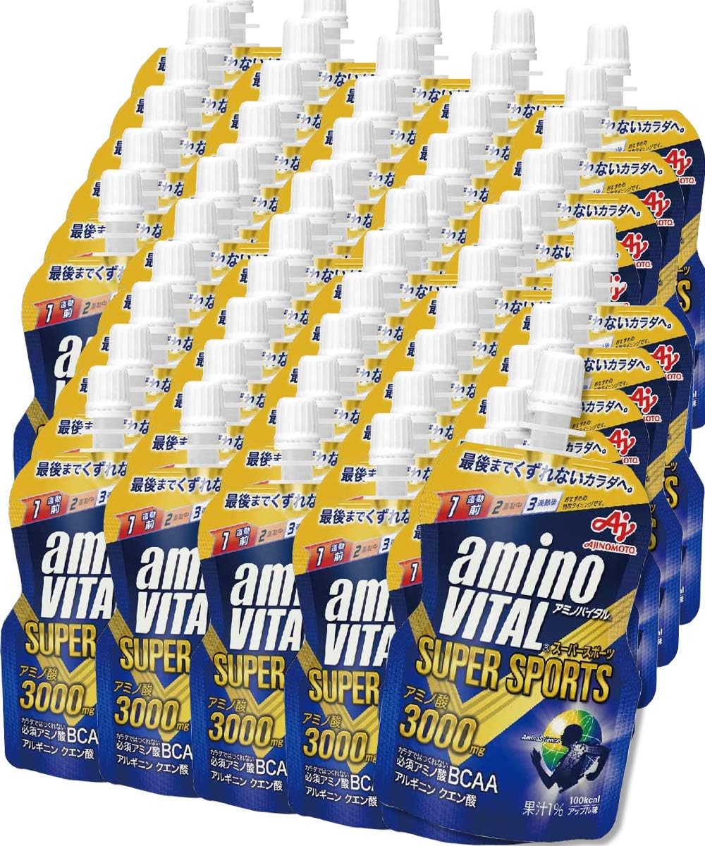 味の素 アミノバイタルゼリー Super Sports スーパースポーツ 100gパウチ 30本入 2ケース 味の素 ゼリー飲料 通販 Amazon