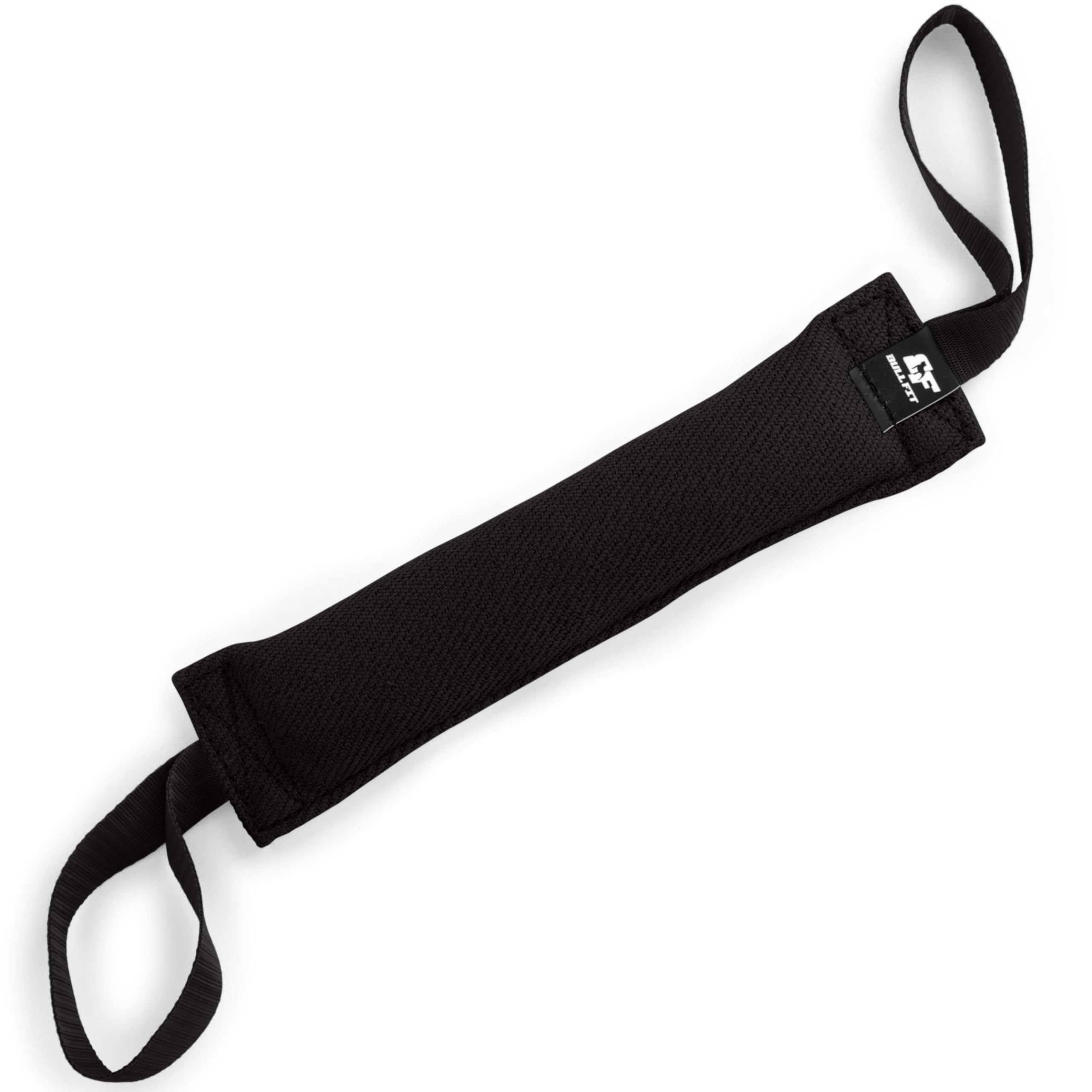 Bull Fit Dog Tug Toy 30 cm with 2 Strong Handles - Made of Durable & Tear-Resistant French Linen - Ideal for Tug of War, Fetch & Puppy Training of Medium to Large Dogs - Firmly Stitched Dog Pull Toy