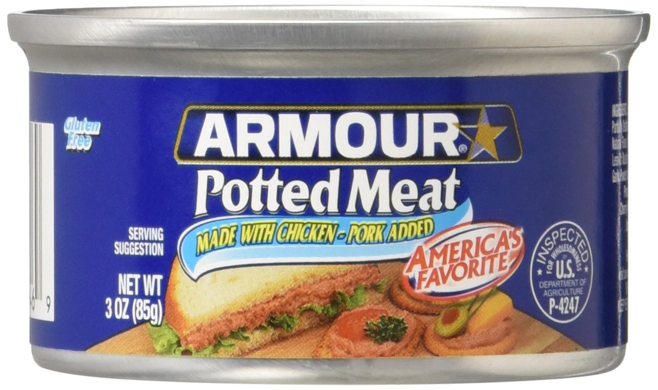 ARMOUR POTTED MEAT made with Chicken and Pork 3 oz (Pack