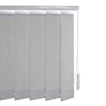 Liedeco Vertikalanlage Lamellenanlage Lamellenvorhang Vertikaljalousie | viele Farben | Lamellenbreite 89 mm | Höhe 180 cm, o