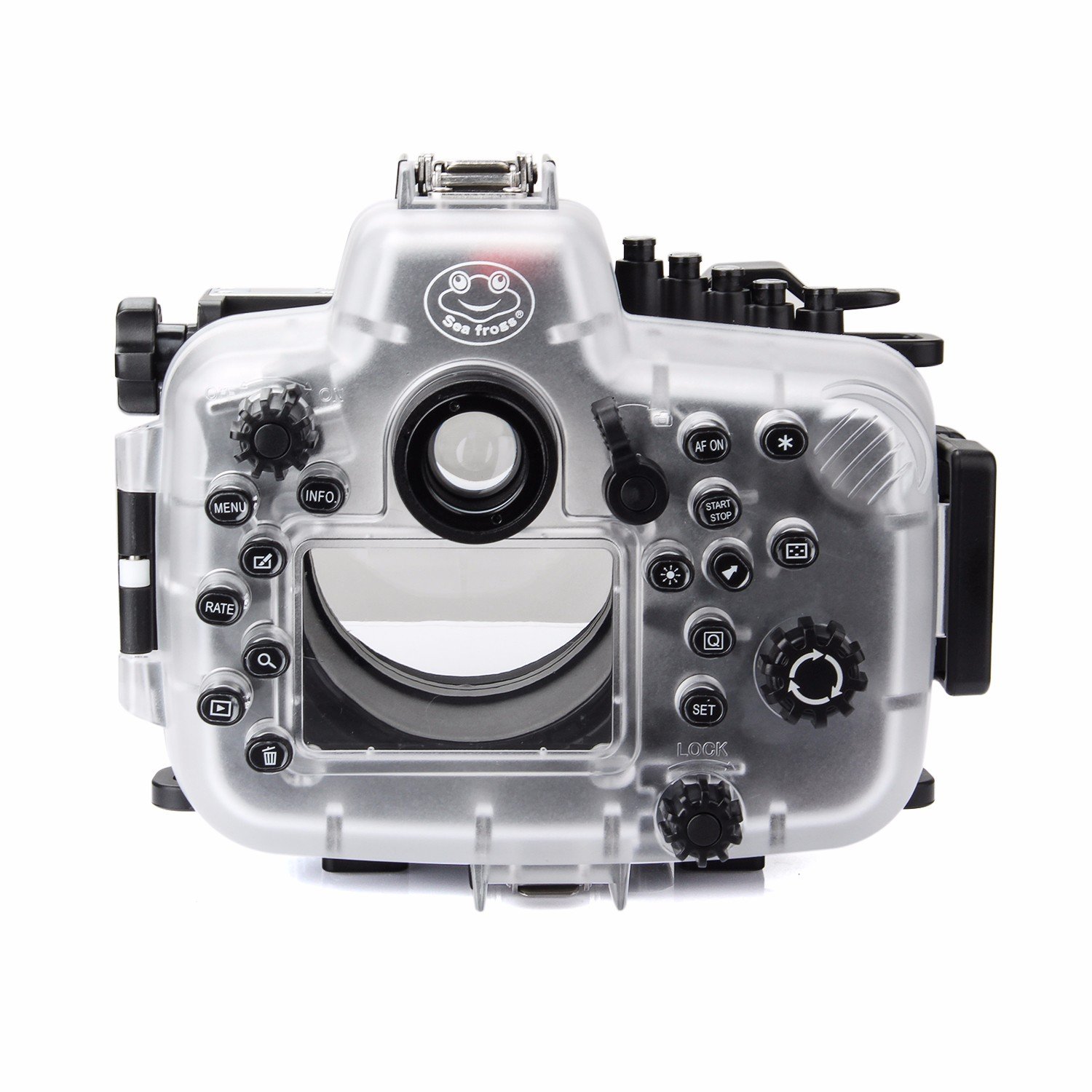 SeaFrogs Waterproof Housing for Canon 5D IV 5D III Underwater Case for Mark IV 5D4 with EF 24-105mm f/4L Lens, Compatible with Canon 5D Mark III 5D3, W/ Port for Vacuum System- [40M/130ft]