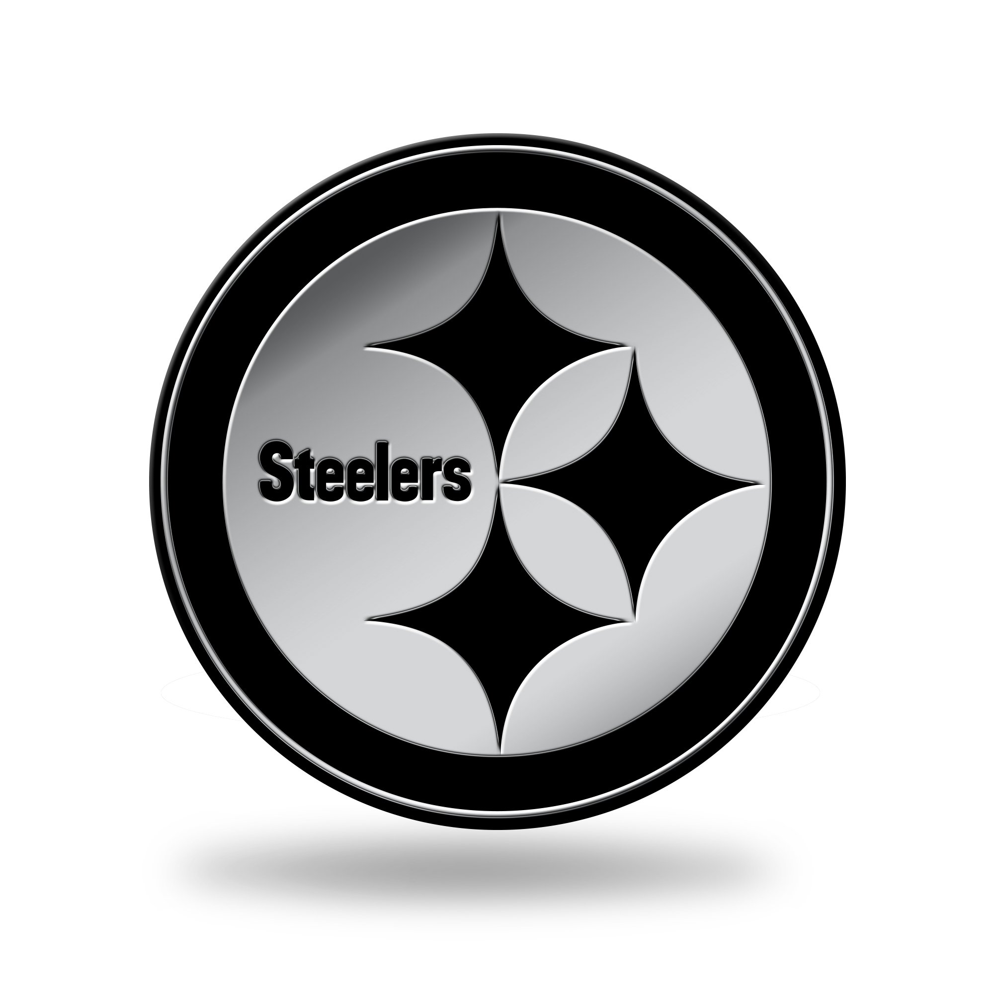 NFL Pittsburgh Steelers Chrome Finished Auto Emblem 3D Sticker