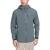 Little Donkey Andy Men's Rain Hiking Jackets Waterproof Windproof Breathable Shell Coats Travel Fishing