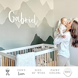Custom Wood Name Sign for Nursery or Kids