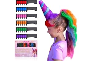 Cevioce Hair Chalk for Girls: Temporary Hair Color, Washable Dye, Makeup Kit, Stocking Stuffers for Teens - Birthday, Christmas Gifts for Ages 4-10