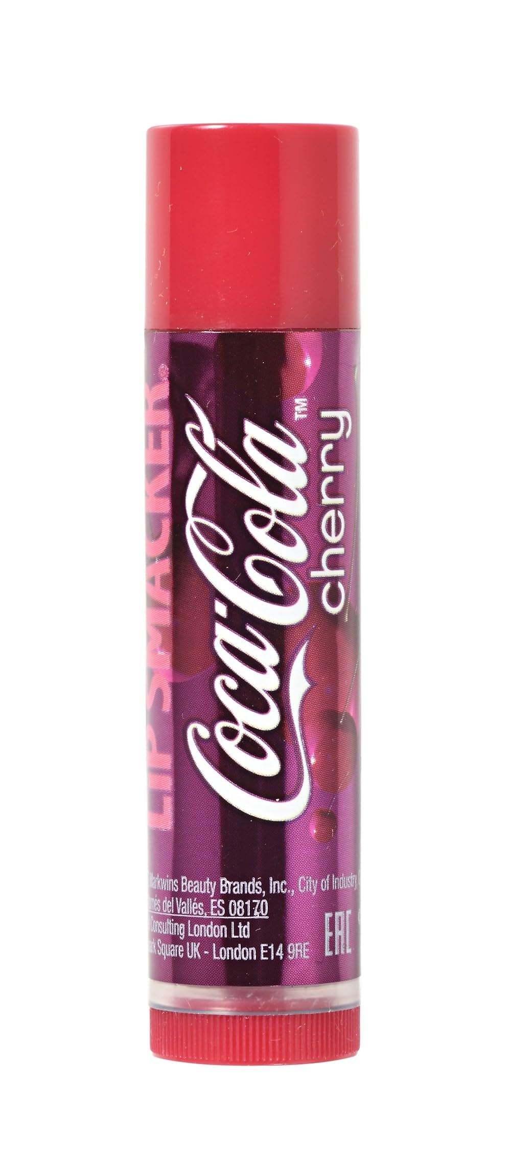 Lip Smacker Coca Cola Collection, Lippenbalsam mit Kirsch-Cola-Geschmack, inspiriert von Coca-Cola, Feuchtigkeitsspendend und Erfrischend, 1 Stück 2