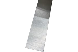EPIC QT Grade 304 Stainless Steel #4 Brushed Sheet Metal Gap Filler Finishing Strip Trim, 20ga (36 inch Long, 2.5 inch Wide)