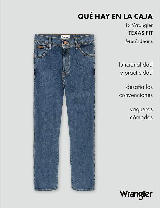 - Jeans Hombre - Corte Recto Authentic - Texas - Stonewash