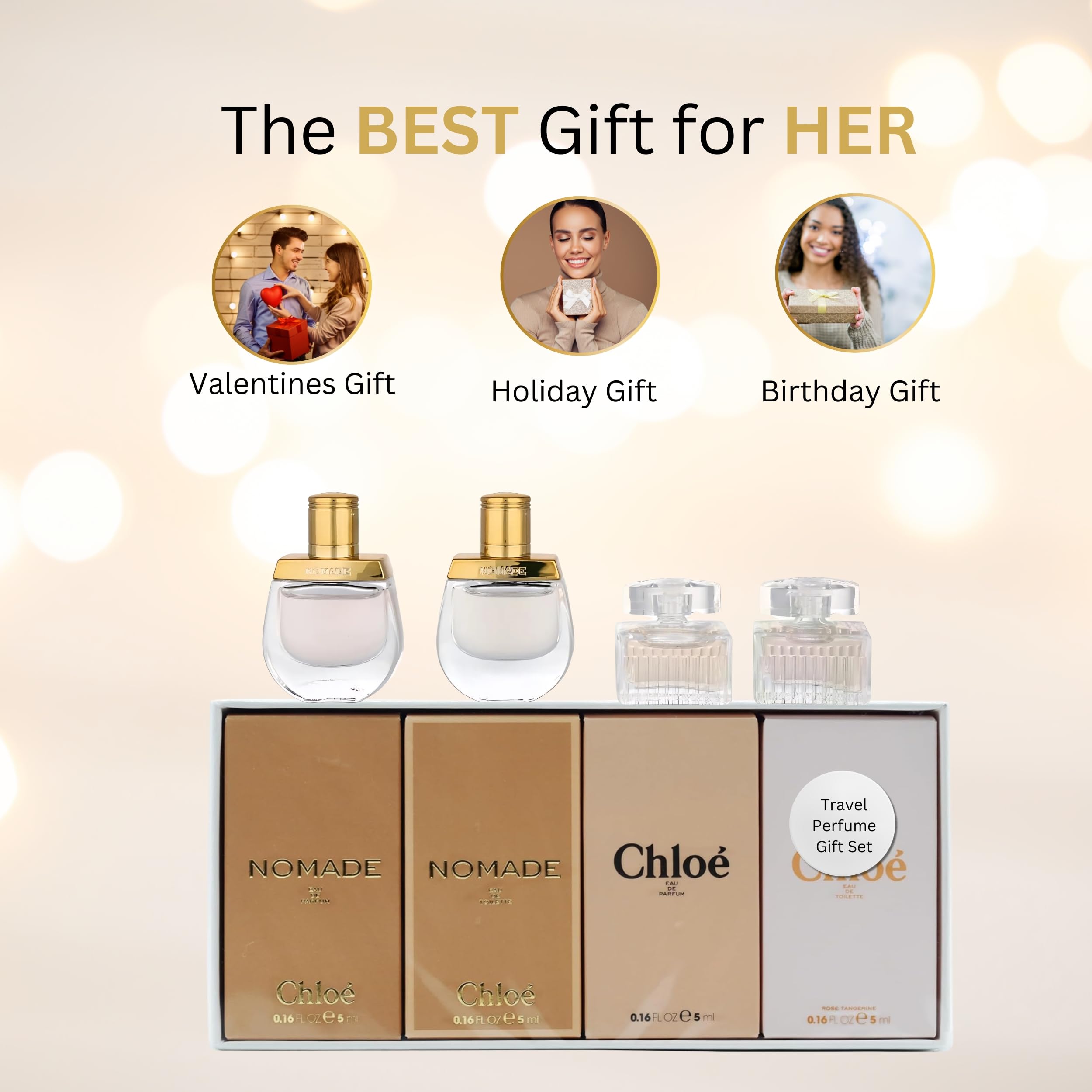 Chloe Perfume for Women Mini Variety Gift Set – 4-Piece Splash Collection