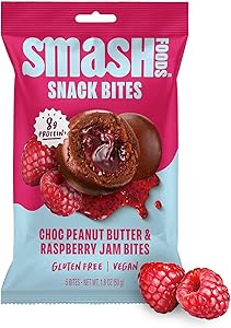 Chia Smash Chocolate PB & Raspberry Jam Superfood Bites, 1.8 OZ