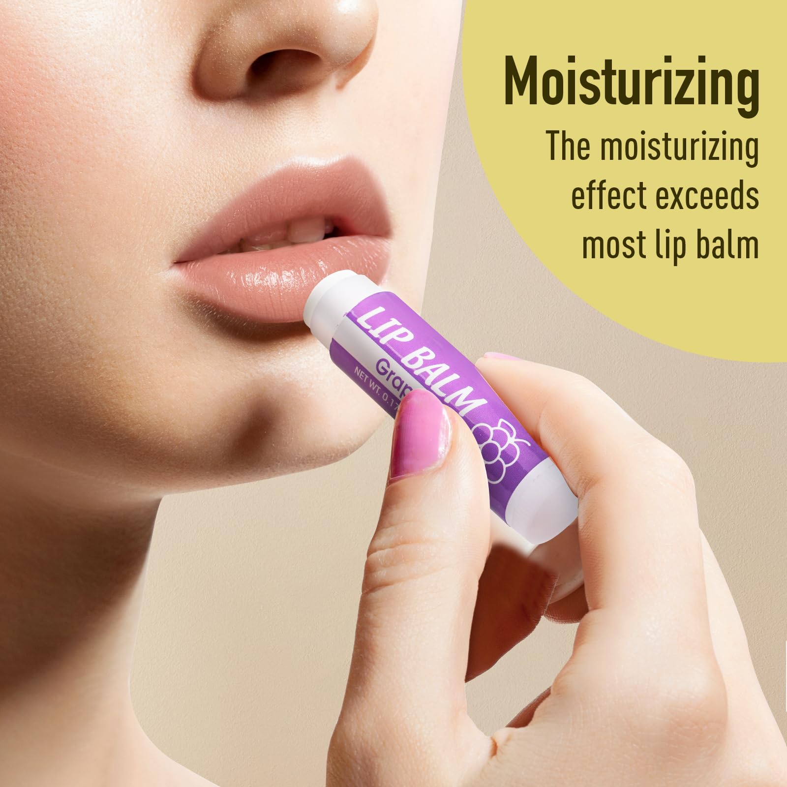 YesBes 32 Pack Lip Balm, Natural Lip Balm Bulk with Vitamin E and Coconut Oil, Moisturizing Lip Balms for Dry Cracked Lips, Lip Balms for Stocking Stuffers - 8 Flavors