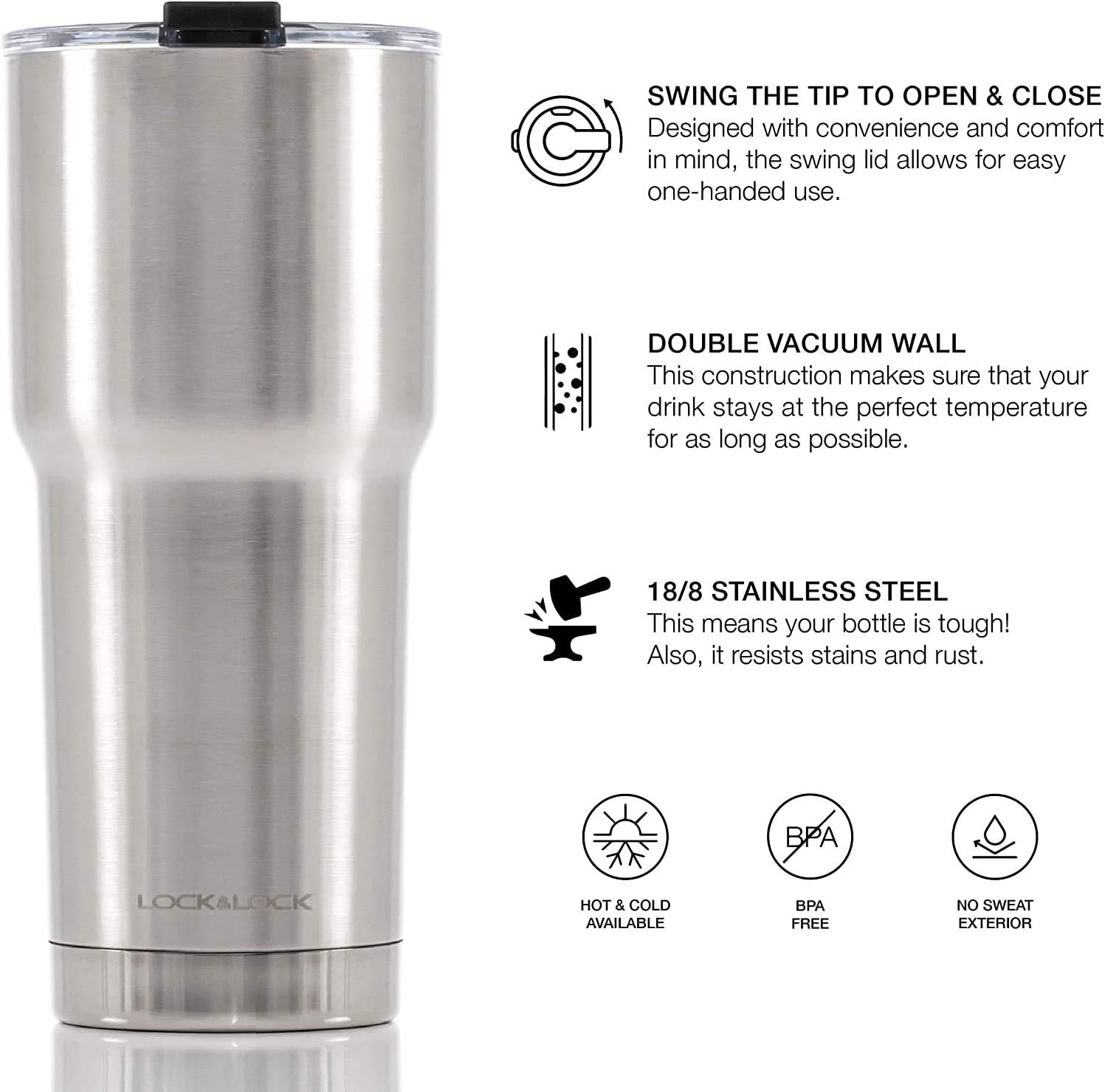 lock & lock hot & cold vacuum bottle