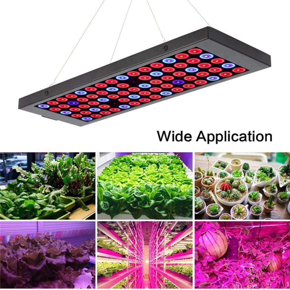 Dumcuw 40W LED Grow Light, Panel Full Spectrum Plant Grow Light With High-Seed Heat Dissipation And Double Switch, LED Plant Lights Fixtures Grow Lamp For Hydroponic Indoor Plants Veg And Flower