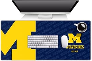 YouTheFan NCAA Michigan Wolverines Logo Series Desk Pad