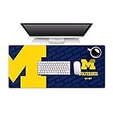 YouTheFan NCAA Michigan Wolverines Logo Series Desk