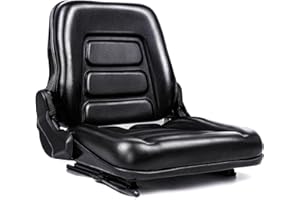 SEATIN Universal Forklift Seat,Tractor Seat,with Micro Switch,for Tractor,Mower,Skid Loader,Telehandler,Backhoe,Excavator Dozer