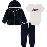Tommy Hilfiger baby-boys 3-piece Set, Zip-up Jacket, Knit T-shirt, Jogger Sweatpant