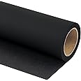 WRAPAHOLIC Black Wrapping Paper Roll - Mini Roll Silky Touch - 17 Inch X 16.5 Feet - Soild Color Design Perfect for Birthday, Holiday, Wedding, Baby Shower