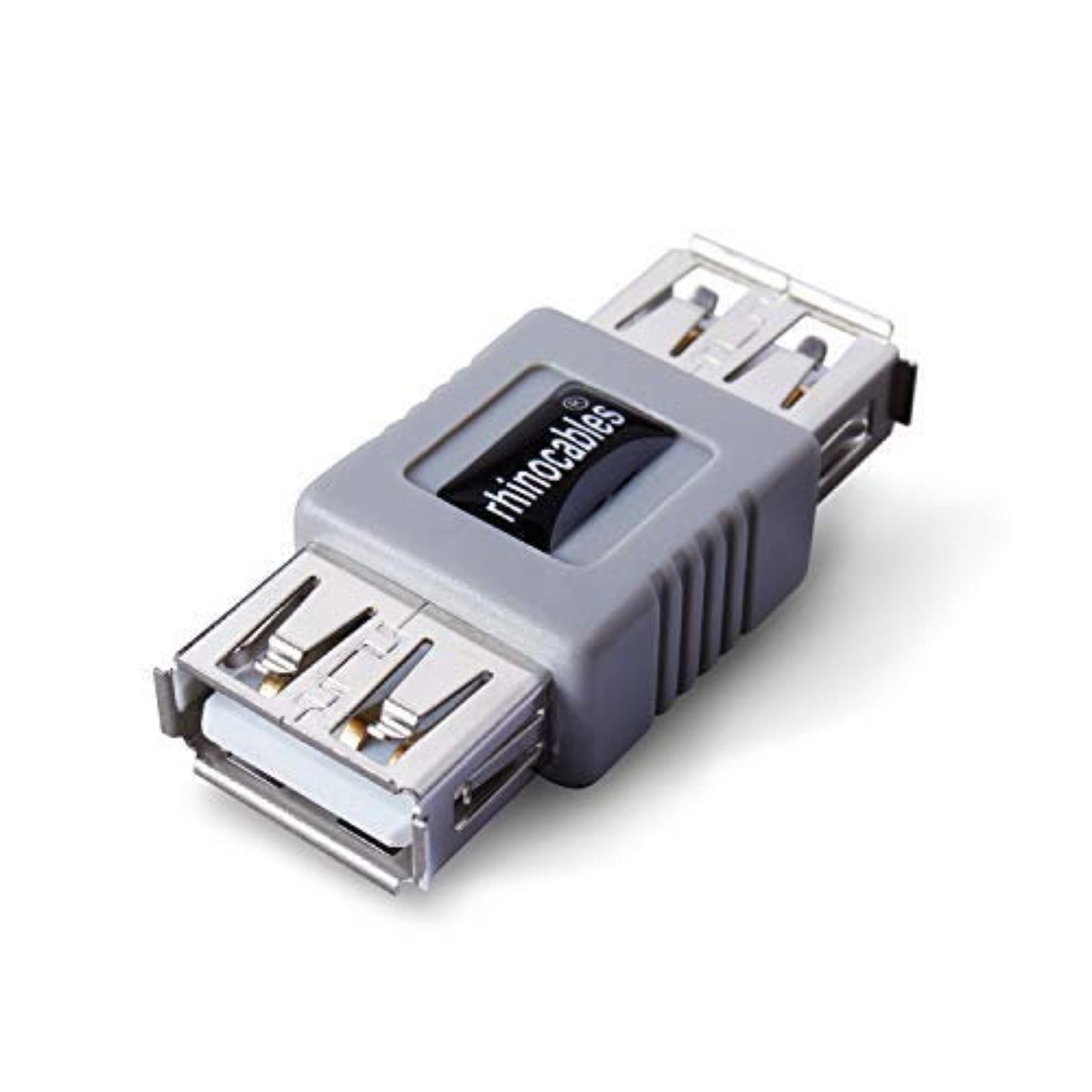 rhinocables USB 2.0 A Male to A Male Cable Double End High Speed USB Plug Data Transfer Lead for External Hard Drive, Laptop, WD, Cooling Fan, Android TV Box, PC, DVD (USB Coupler)