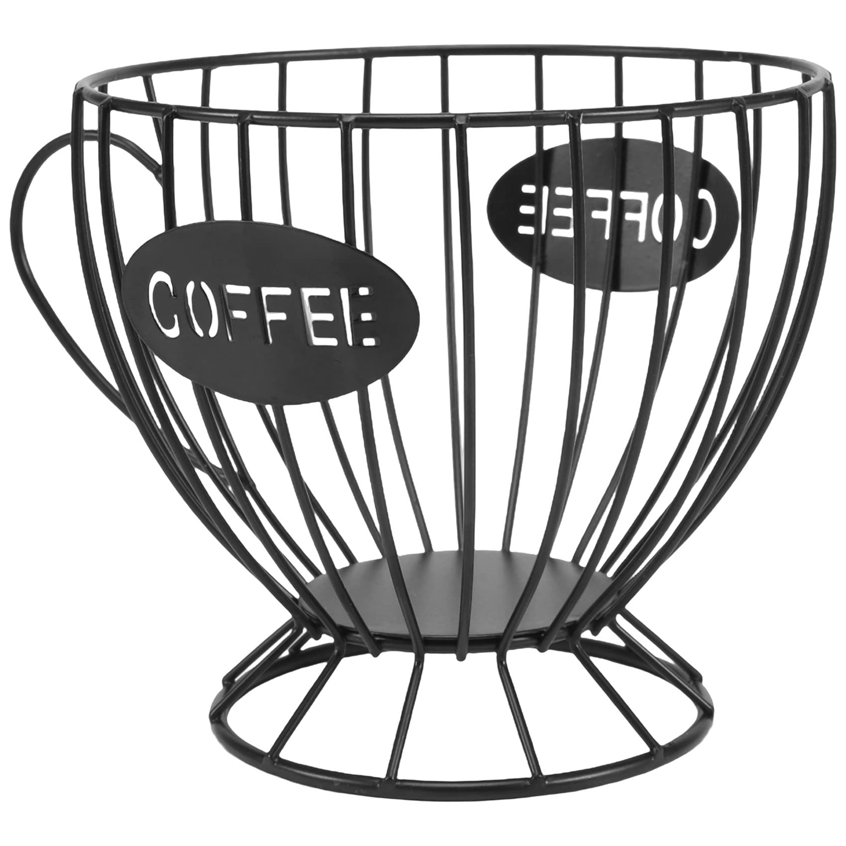 XIAOJUN Coffee Capsule Storage Basket Coffee Cup Basket Coffee Pod Organizer Holder Coffee Pod Holder Coffee Accessories (Black)