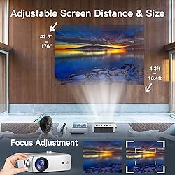 NexiGo WiFi Bluetooth Projector PJ10 [300ANSI