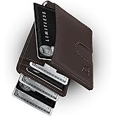 Kings Loot Money Clip Slim Minimalist Wallet for Men – RFID Blocking Leather Design with Money Clip – Front Pocket Bifold Holds 12 Cards – Stylish & Compact Wallets (Truffle)